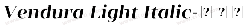 Vendura Light Italic字体转换 Vendura Light Italic字体转换